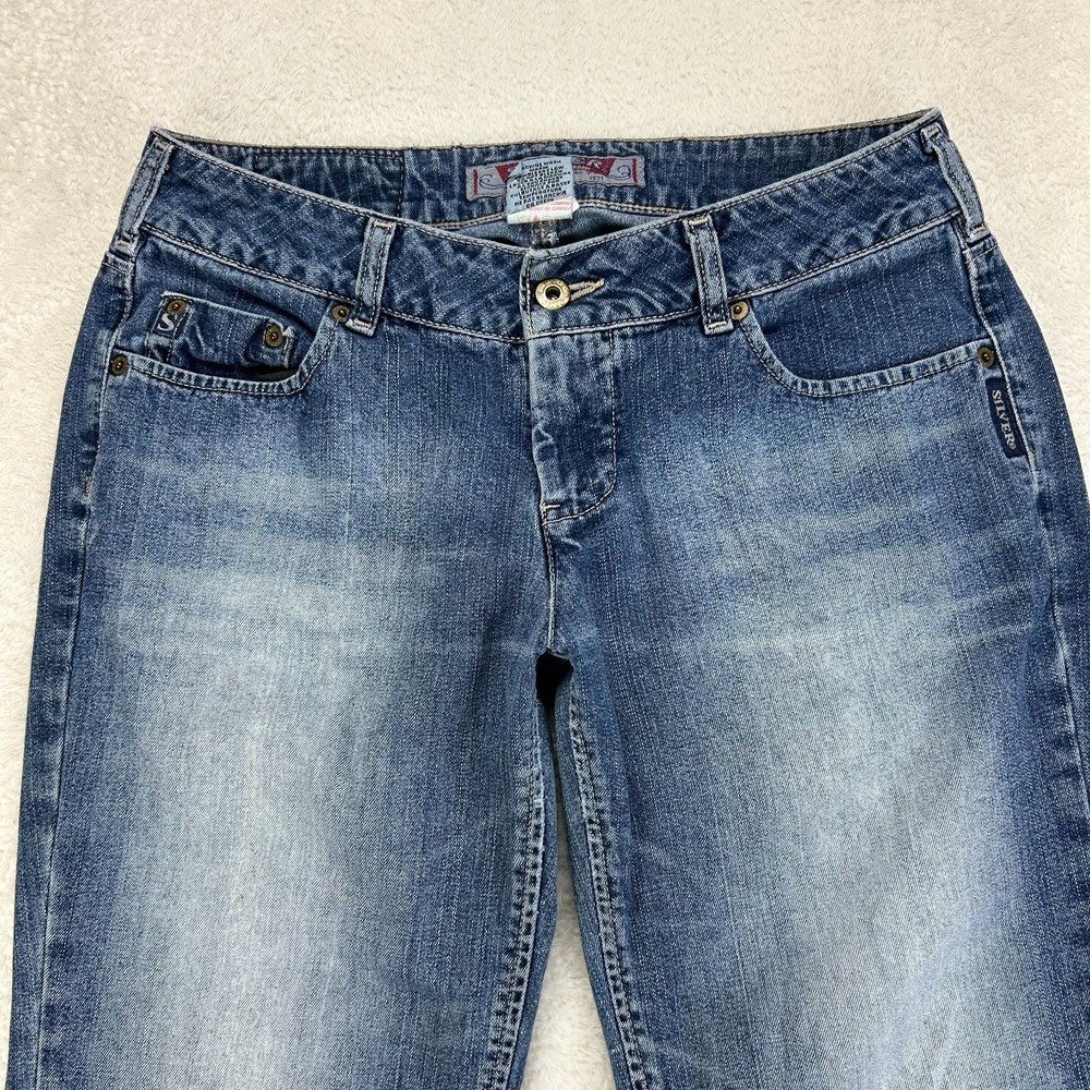 Silver Cropped Capri Jeans Womens Size 30 Blue Denim Low Rise Classic Stretch - Picture 5 of 15